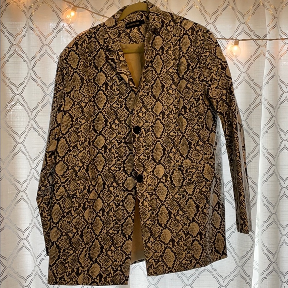 Pretty little thing snake rain coat jacket